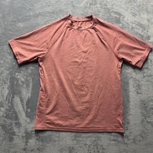 Glacier Performance Mens Small Short Sleeve Active Shirt Clay Heather 1408440